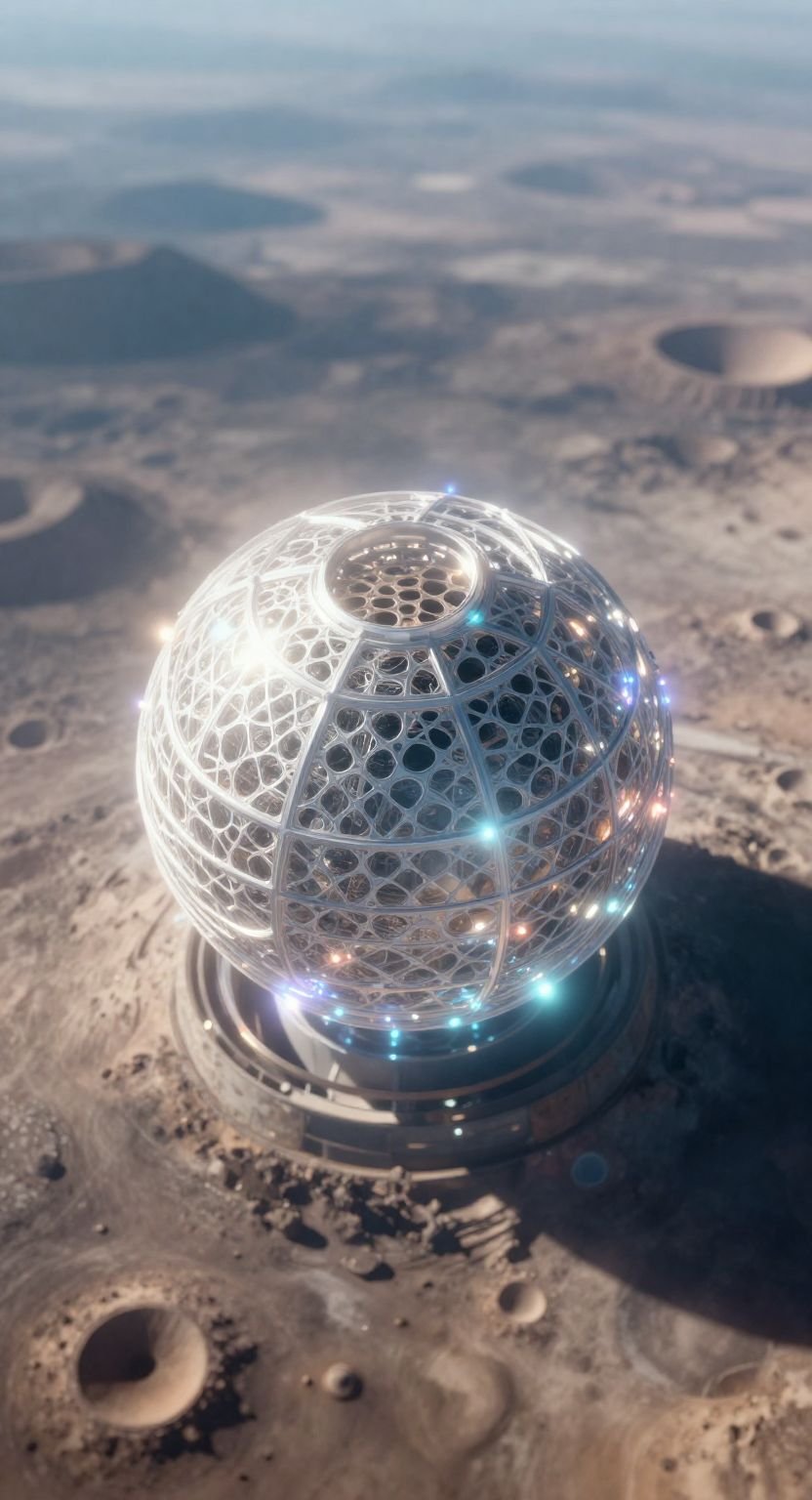 The Luminous Structure Of The Desolate Celestial Surface