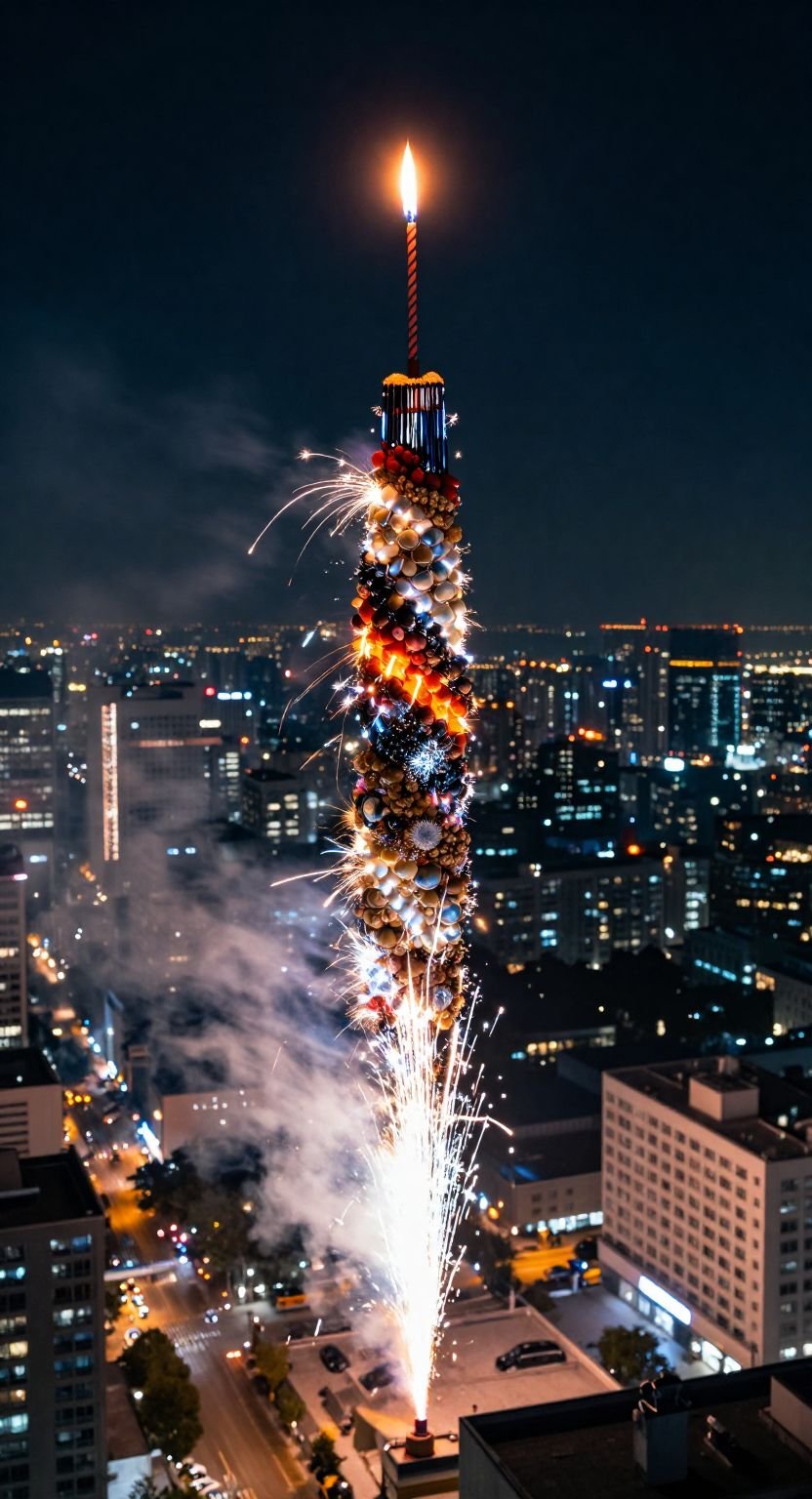 The City Skyline MultiChrome Firework Shell Expedition