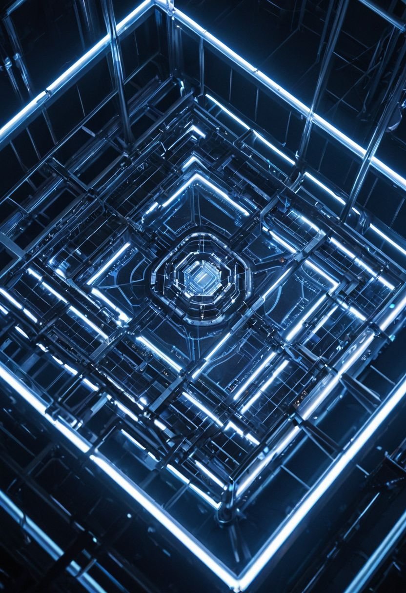 The Sleek Exoskeletal Frame Of The Neon Complex