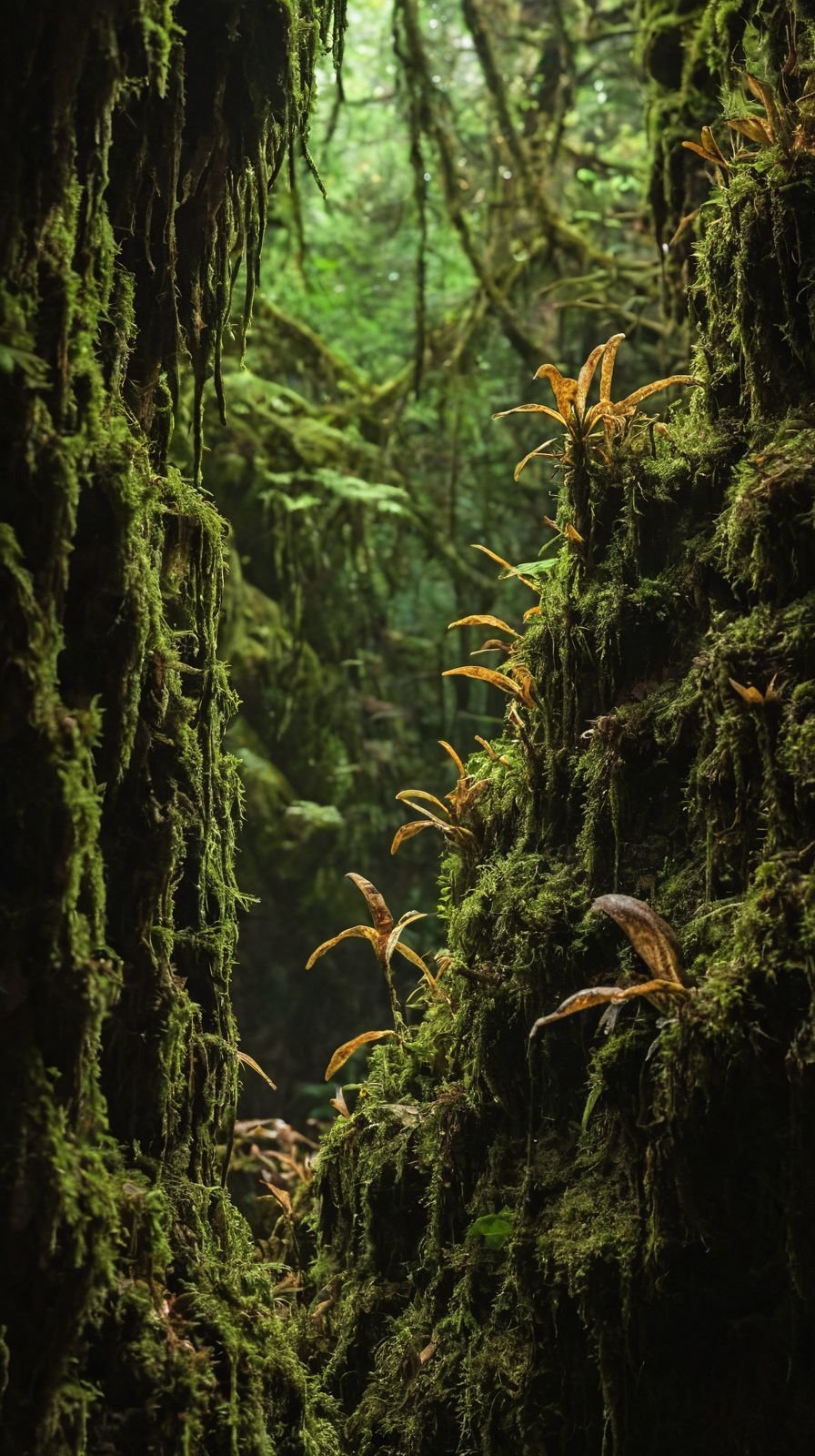Sinister Skycatchers Carboniferous Forest Mist Middle Ages