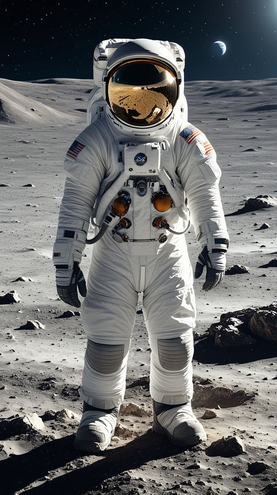 Cosmic Explorer In Harsh Midday Sun