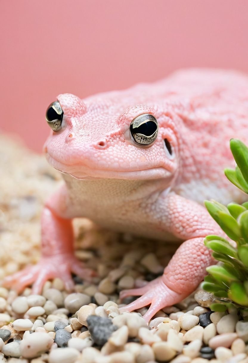 The Neotenic Axolotl In The Glass Aquarium