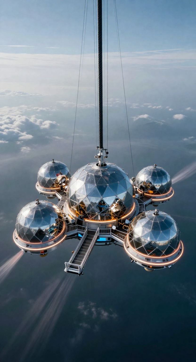 The Stratospheric Skyhook Colony Habitat Exploration