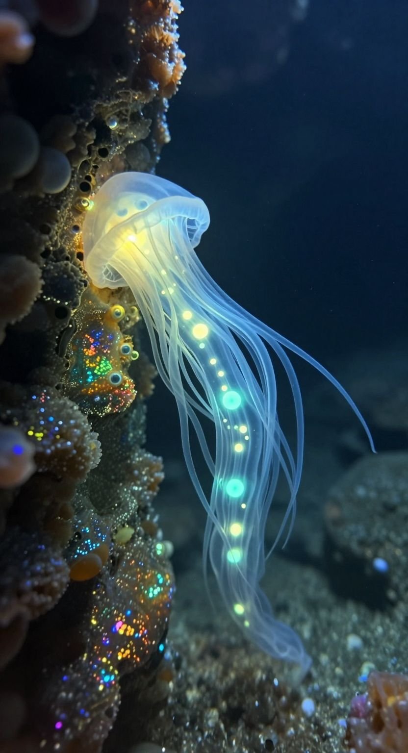 Gelatinous Polyp Crystalline Cavern