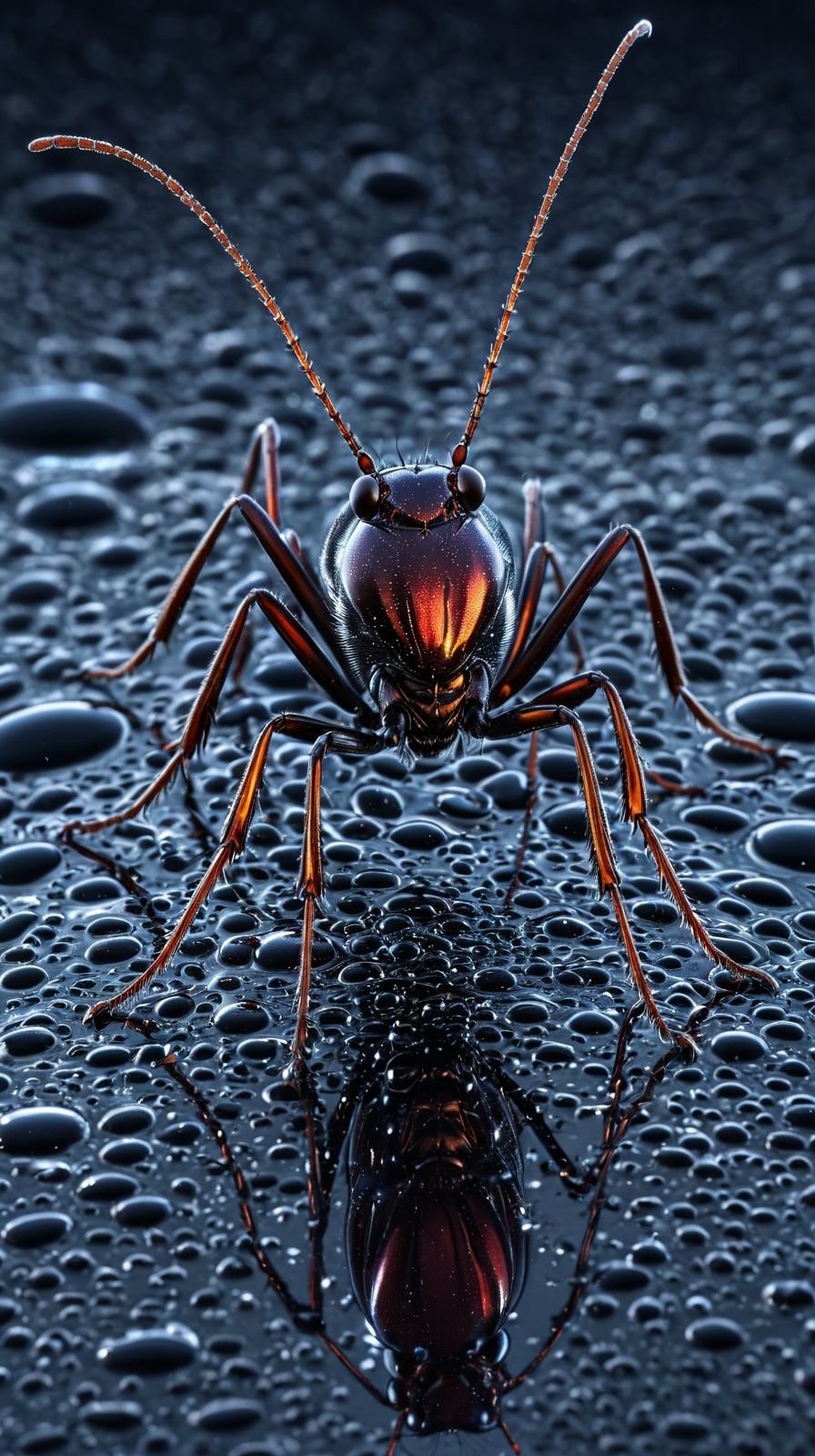 Colossal Ant on Chrome Ocean