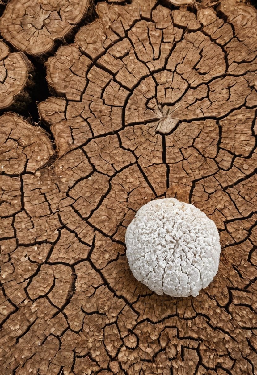 The Gilled Cap Mycelium Network Of The Humid Log