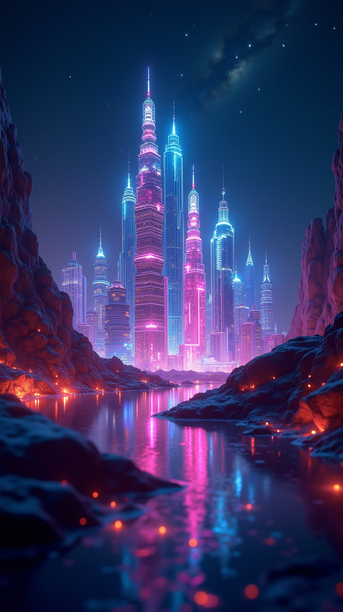 Alien Cyberpunk Visuals for Inspiration