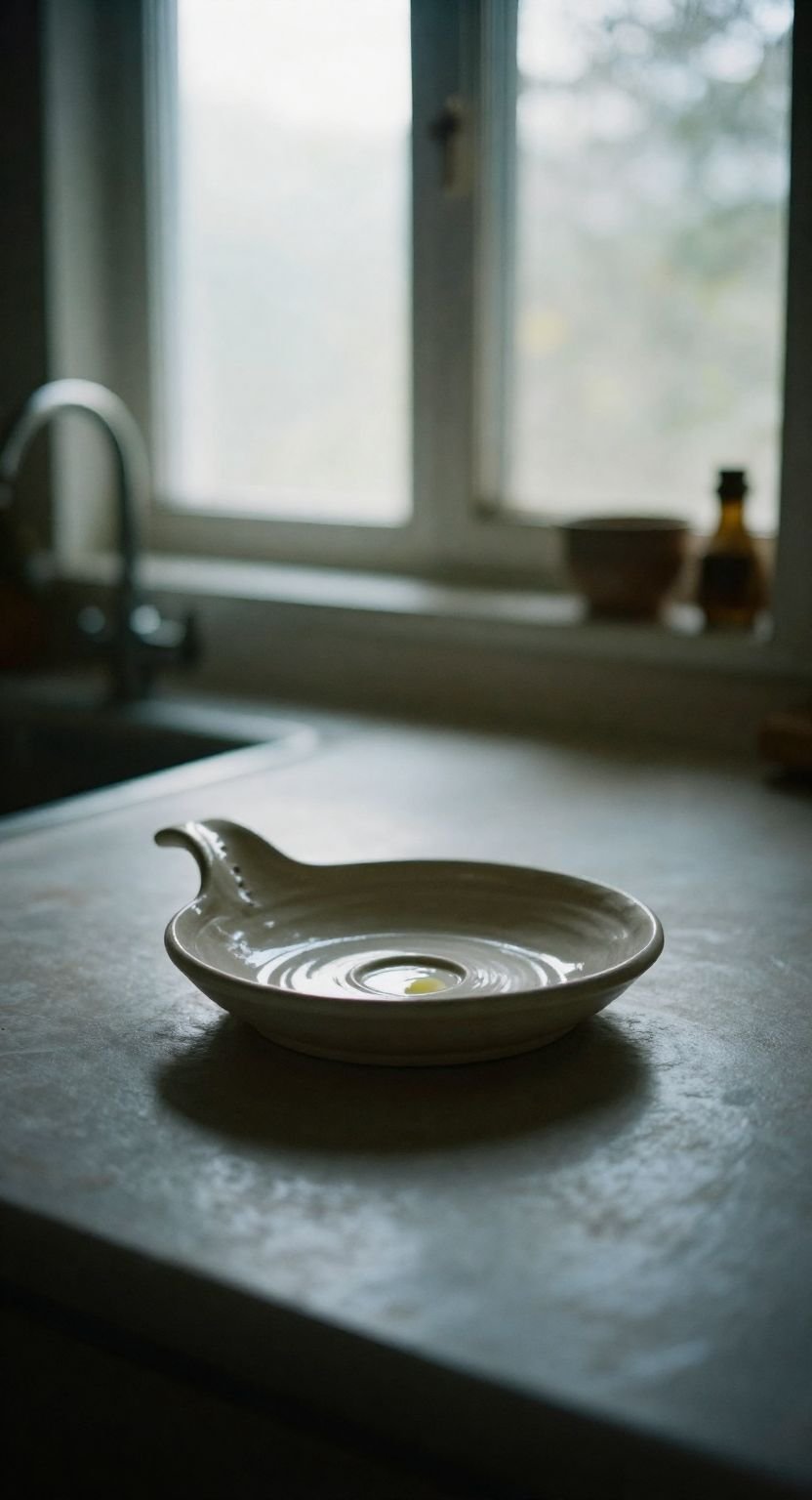 The Ceramic Saucer Of The Clay Counter