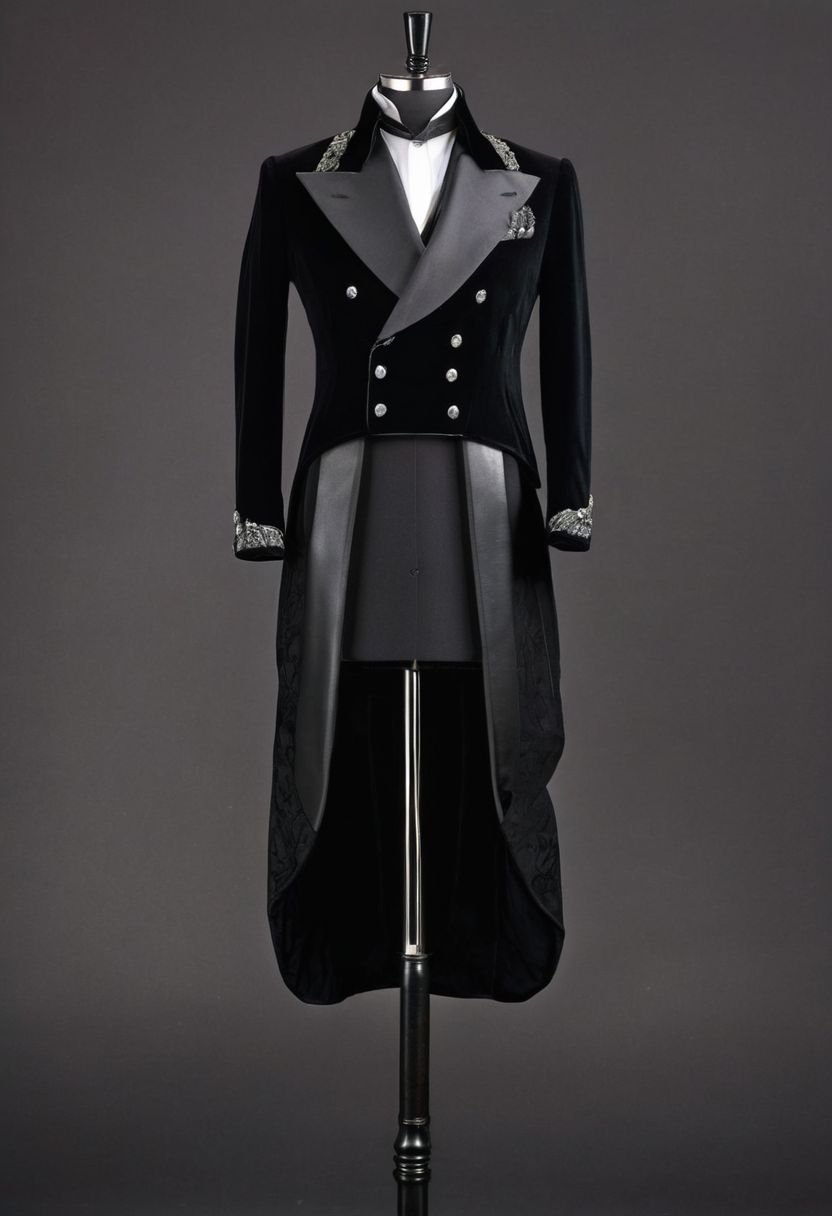 The Tailcoat Ensemble In The Black Velvet Atelier