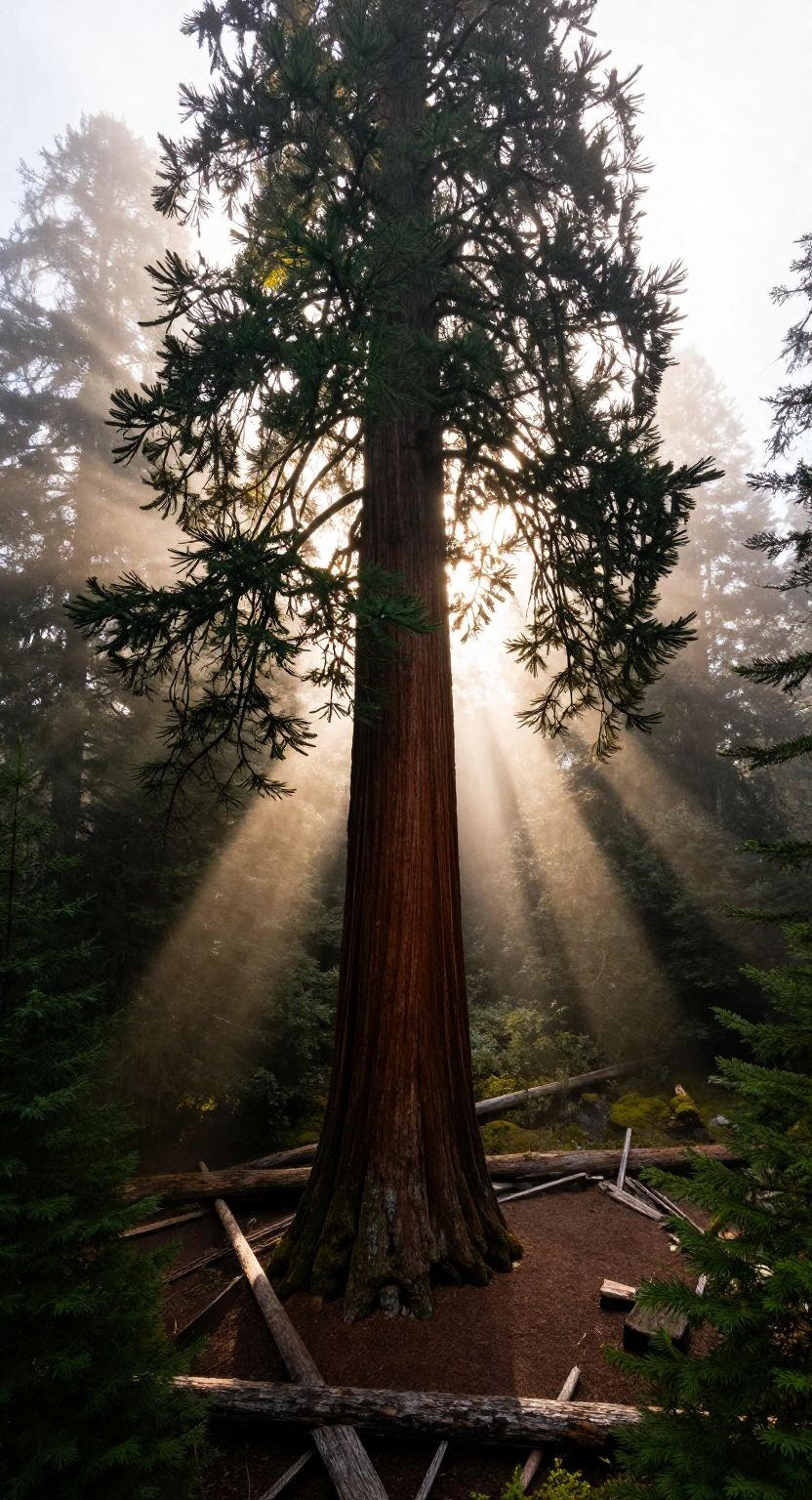 The Redwood Majesty Of The Misty Coast