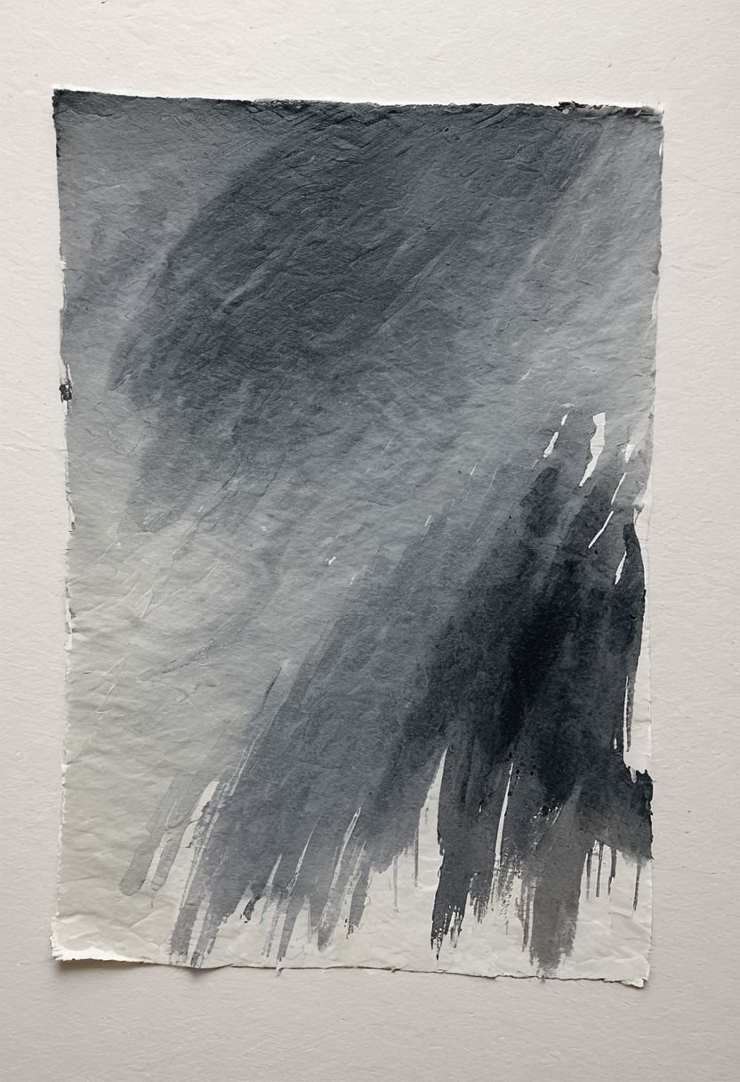 The Translucent Wet Pigment Layer In The Sunny Studio