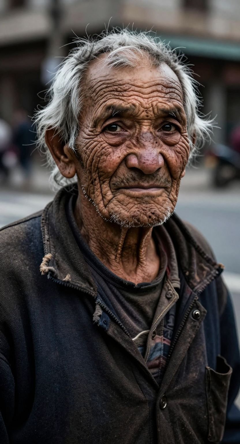 elderly human Historic Futuristic