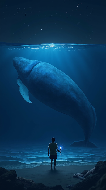 Moonlit Whale Migration