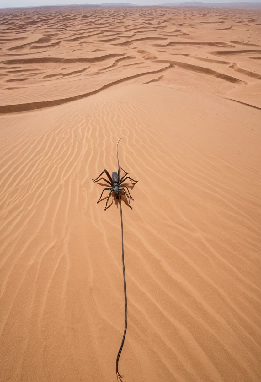 The Arid Whip Spider Expedition In The Desert Dunes
