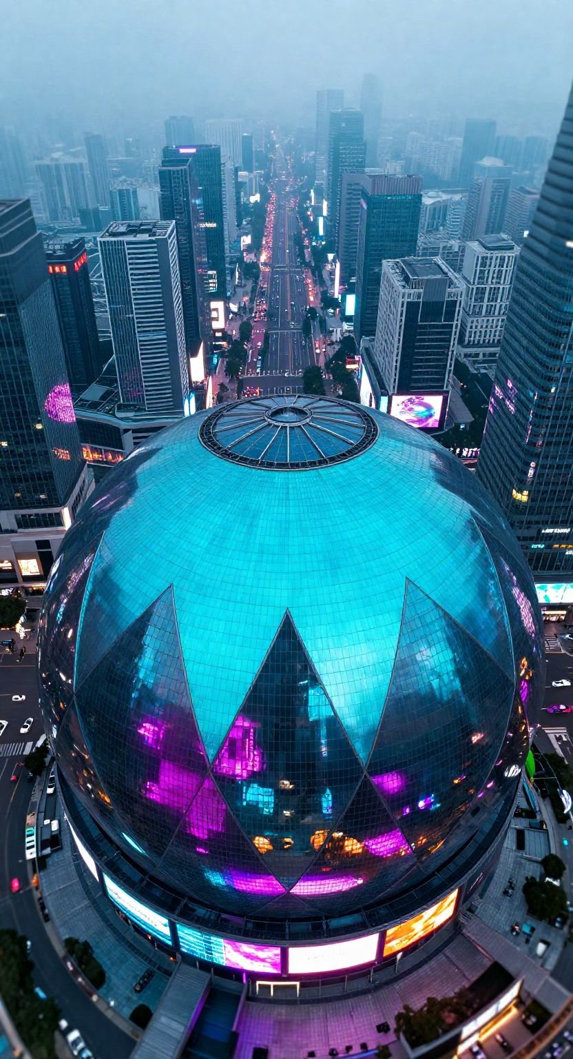 The Spherical Structure Of The Neon Skyline