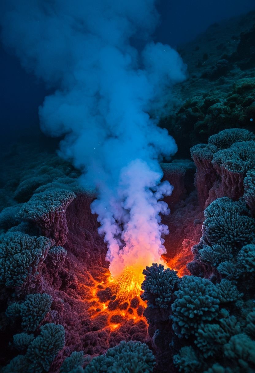 The Bioluminescent Polyp Of The Deep Vent