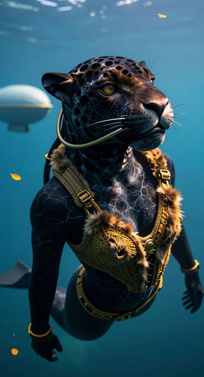 Freediver Intricate Pore Portrait